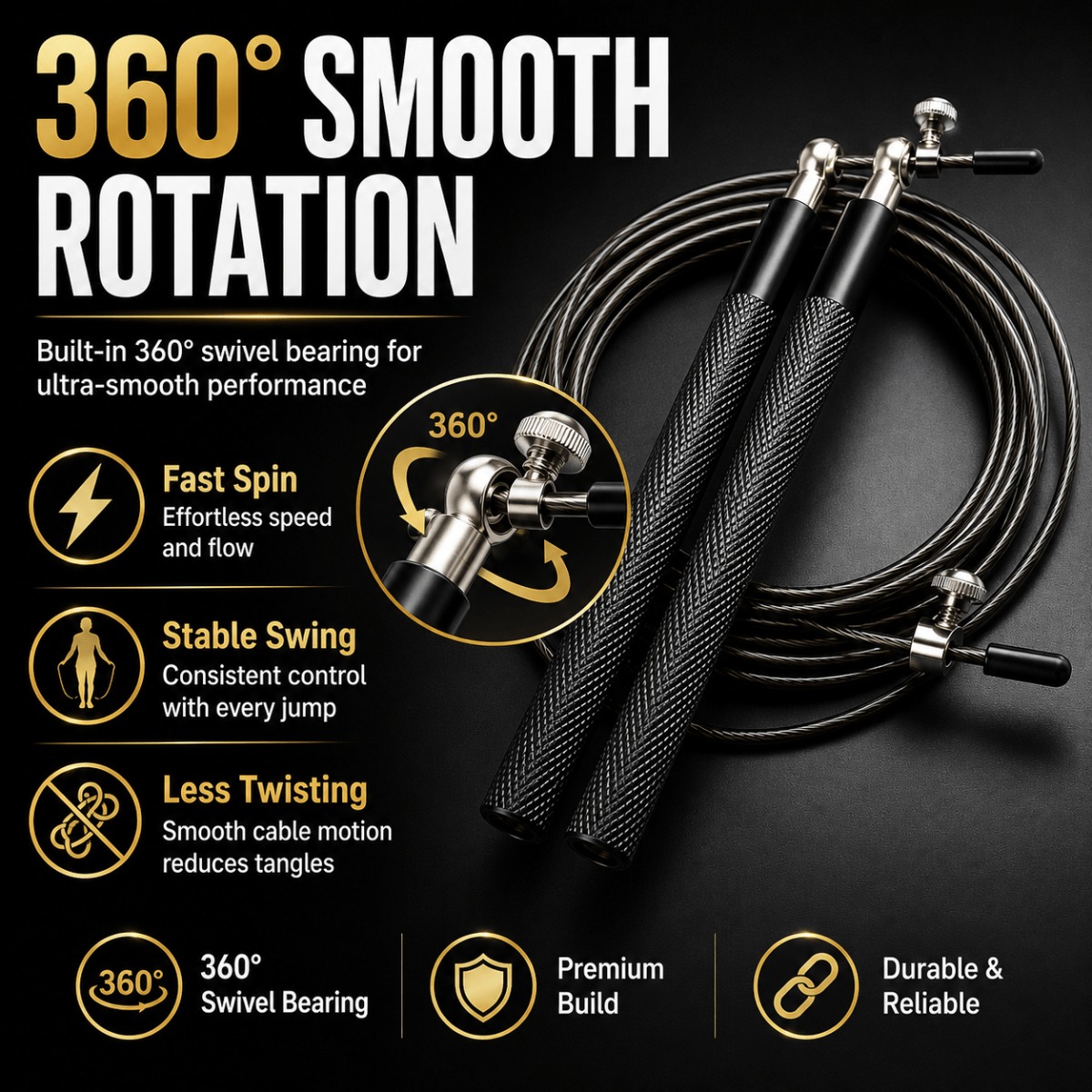 360 Degree Ball Bearing Speed  - Jump Rope Speed Bearing 评论和价格