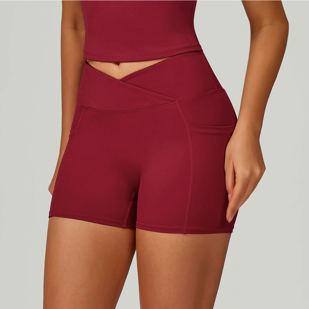 Cross Waist Head Yoga Shorts H - Crossfit Workout With Equipment 评论和价格