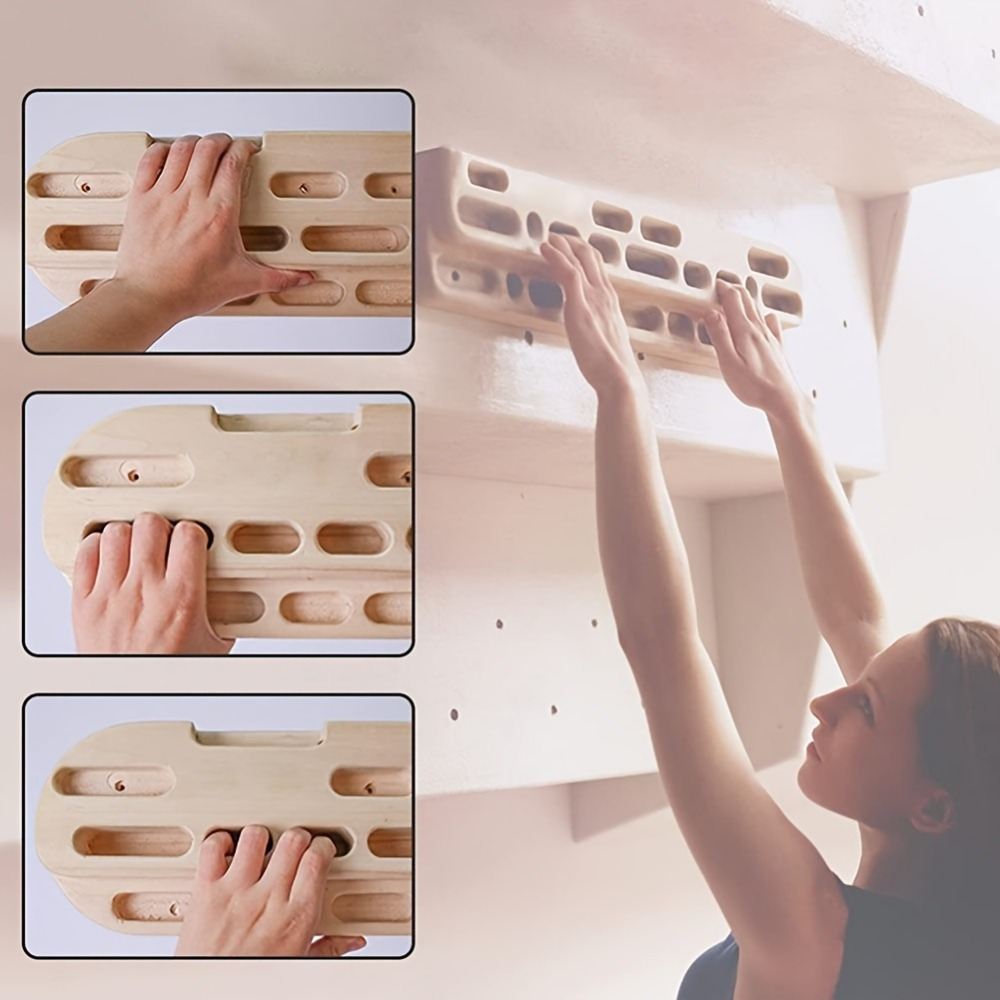New Wooden Climbing Wall Set—H - Gymnastic Ring Wood 评论和价格