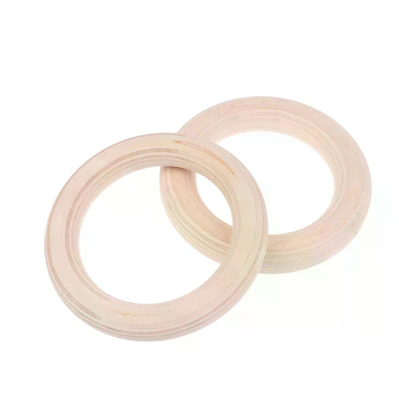 2Pcs Wooden Ring Portable Cros - Gymnastic Ring Wood 评论和价格