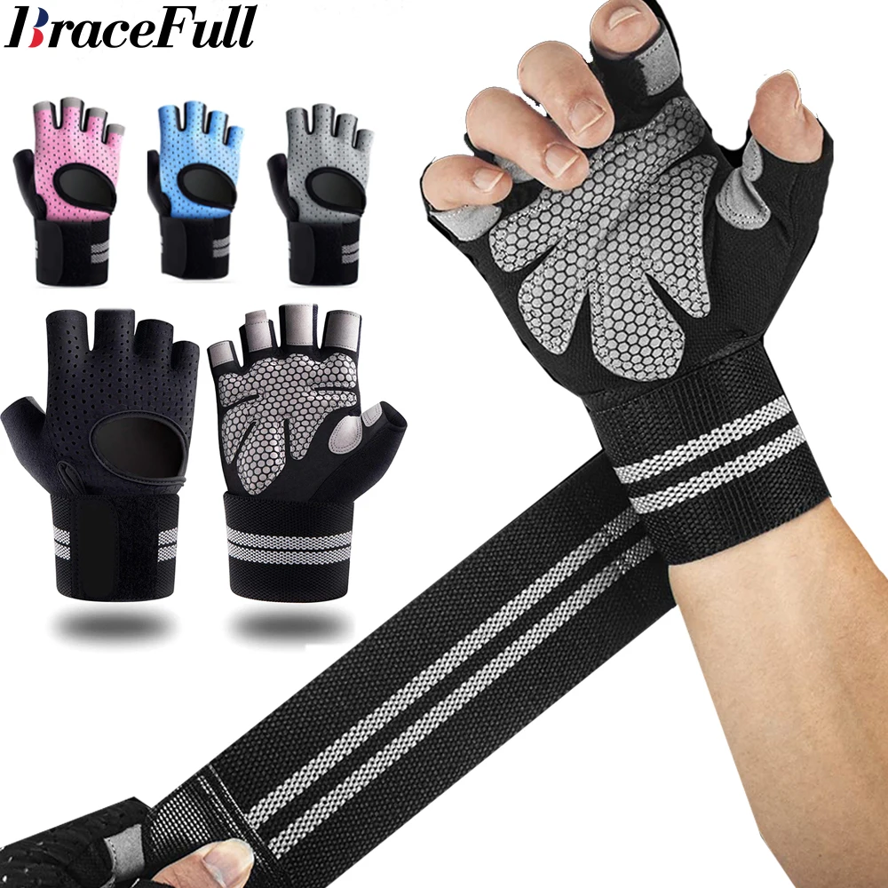 1Pair Half Finger Gym Fitness  - Crossfit Equipment 评论和价格