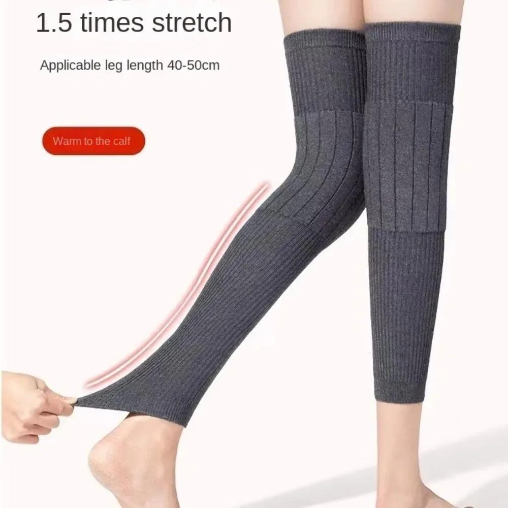 1 Pair Thick Warm Wool Kneepad - Knee Sleeve Pair 评论和价格